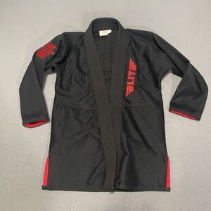 Elite Sports Jiu Jitsu C0 Black‎ Martial Arts BJJ Brazilian Karate Taekwondo Top